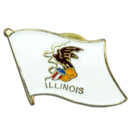 Lapel Pin - Illinois Flag