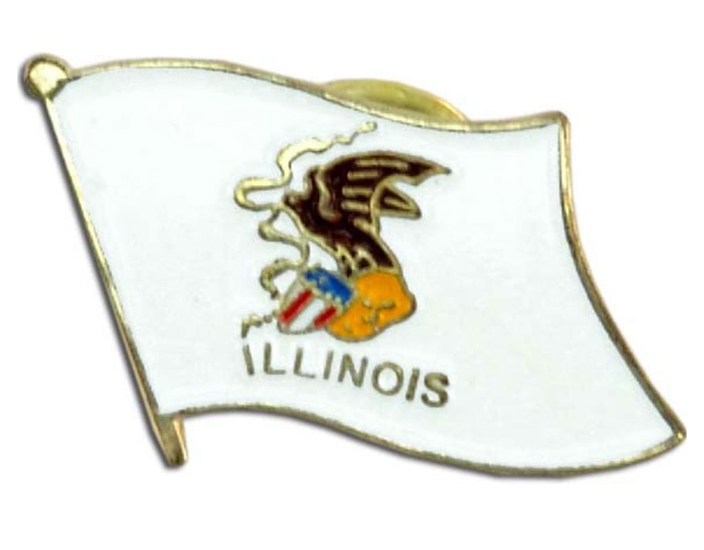 Lapel Pin - Illinois Flag