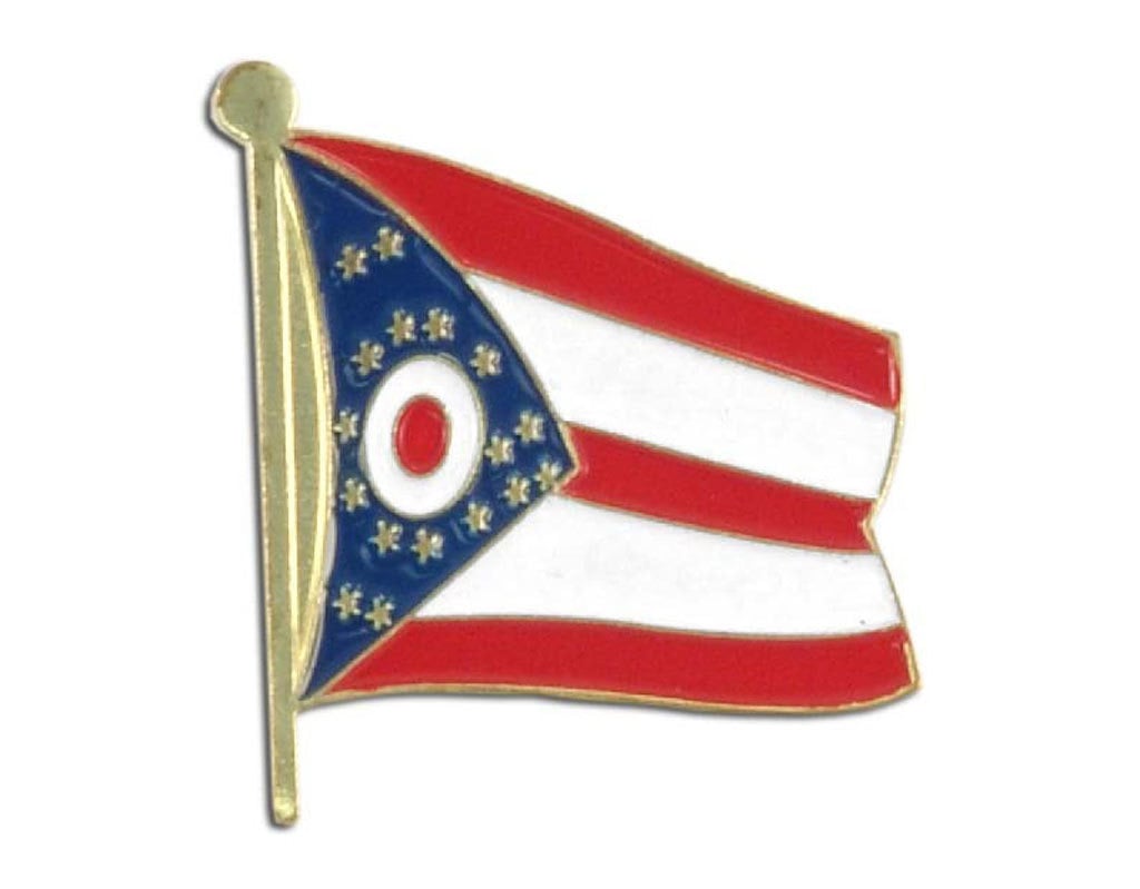 Lapel Pin - Ohio Flag