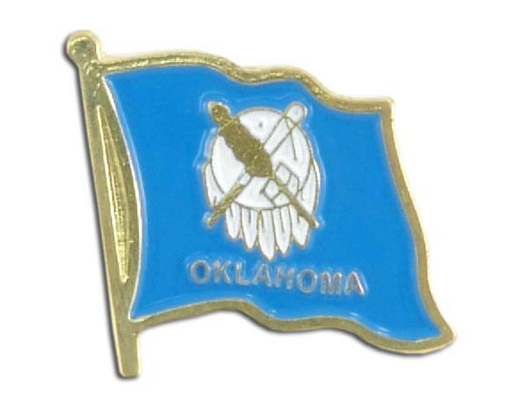 Lapel Pin - Oklahoma Flag