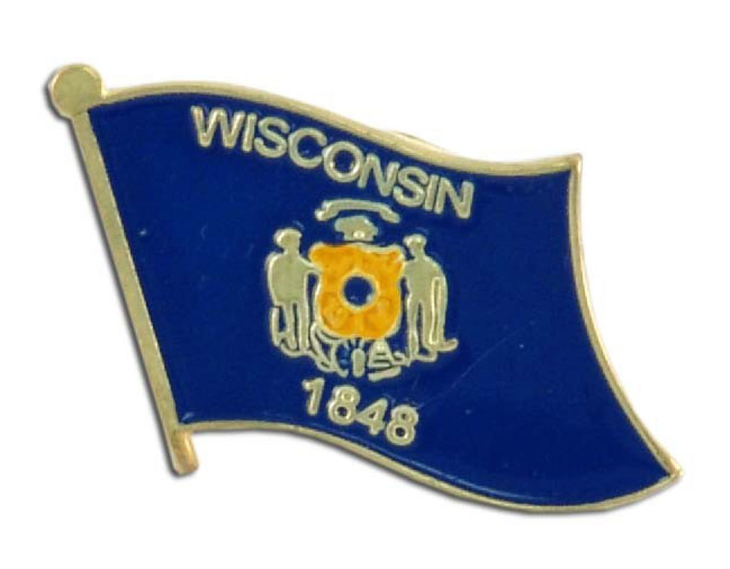 Lapel Pin - Wisconsin Flag