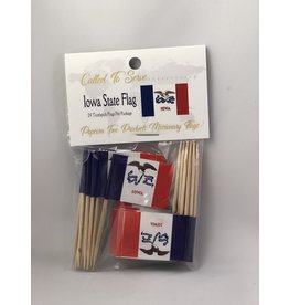 Toothpick Flags - Iowa