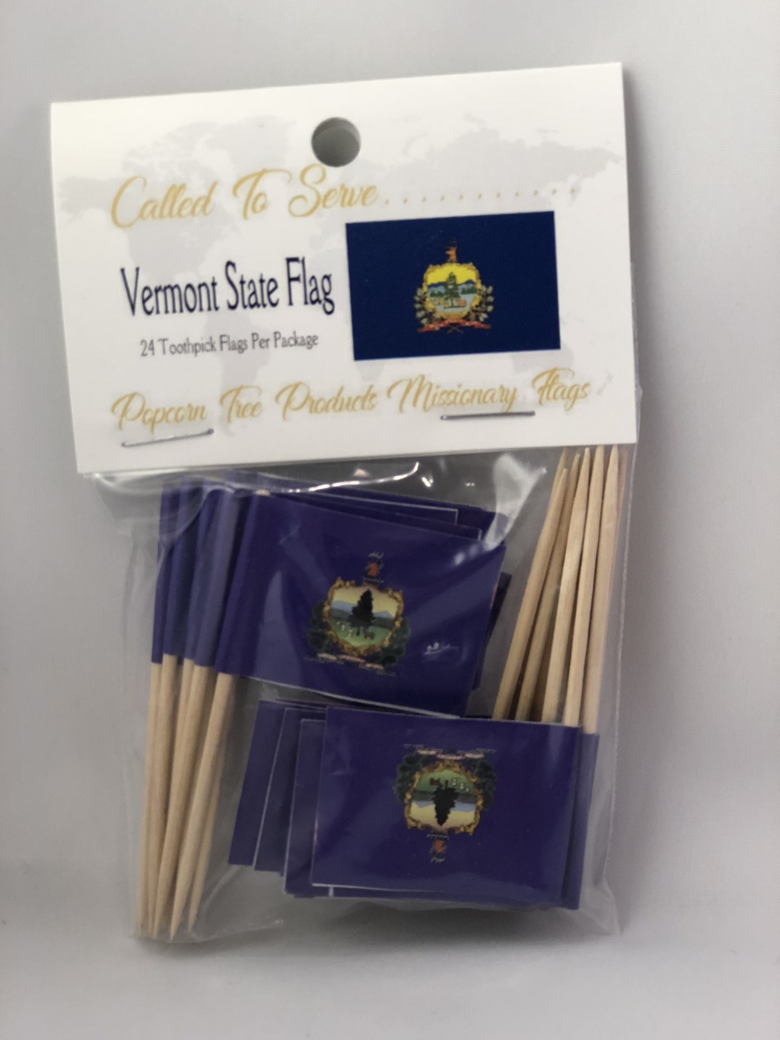Toothpick Flags - Vermont