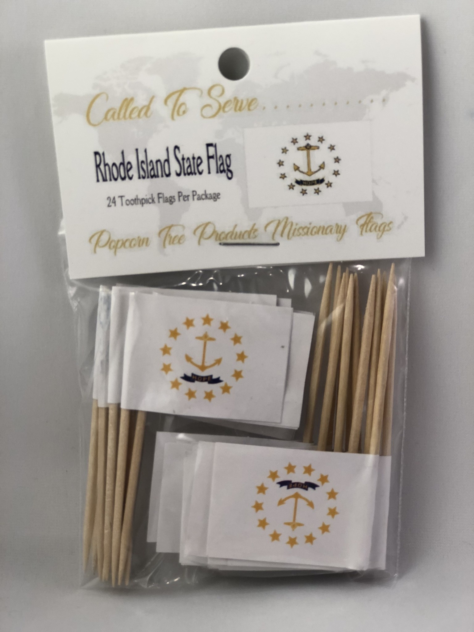 Toothpick Flags - Rhode Island