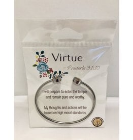 YW Value Cubic Zicornia Open Cuff Bracelet - Virtue