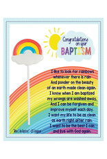 Congratulations on Your Baptism Card & Sucker - Discontinued