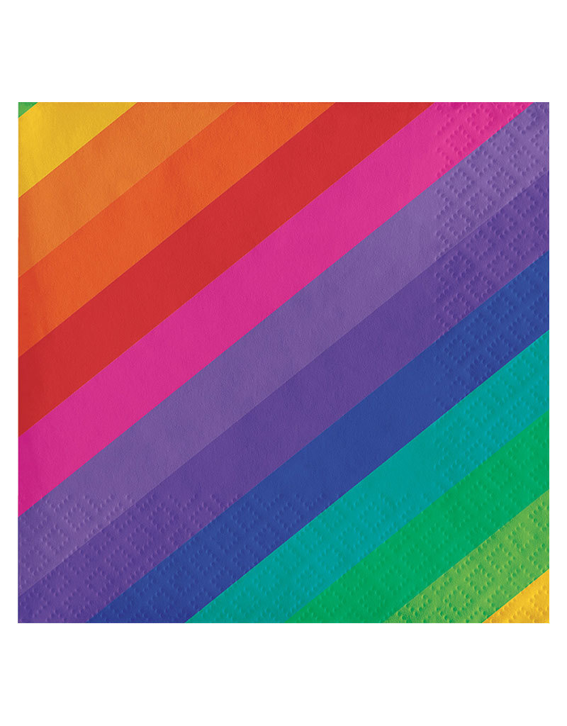 Creative Converting Rainbow - Napkins, Beverage