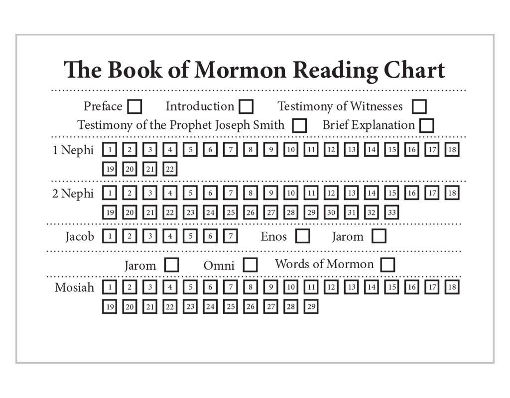 Book Of Mormon Chapters Chart