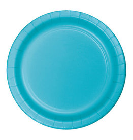 Creative Converting Bermuda Blue - Plates, 9" Round Paper 24ct