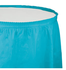 Creative Converting Bermuda Blue - Tableskirt, 14' Plastic