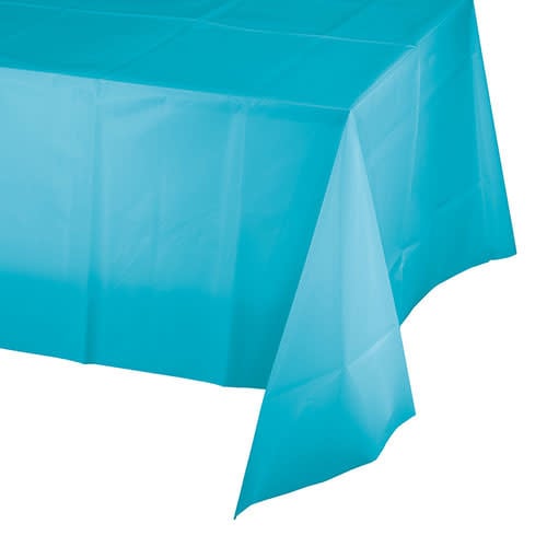 Creative Converting Bermuda Blue - Tablecover, 54x108 Plastic