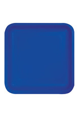 Creative Converting Cobalt - Plates, 9" Square Paper 18ct