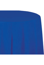 Creative Converting Cobalt - Tablecover, 82" Rnd Plastic