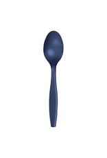 Creative Converting Navy - Spoons, Plastic 24ct