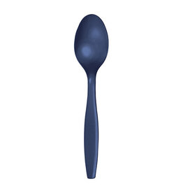 Creative Converting Navy - Spoons, Plastic 24ct
