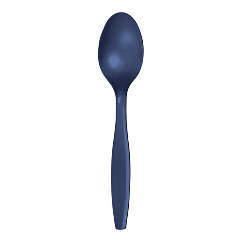 Creative Converting Navy - Spoons, Plastic 24ct