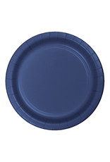 Creative Converting Navy - Plates, 7" Round Paper 24ct