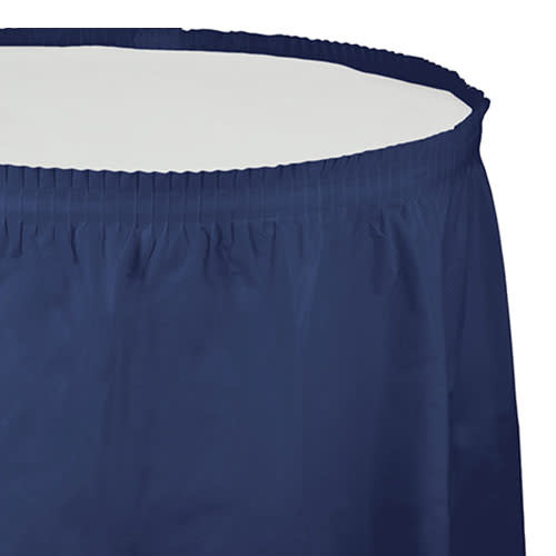 Creative Converting Navy - Tableskirt, 14' Plastic