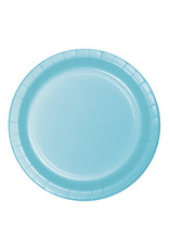 Creative Converting Pastel Blue - Plates, 7" Round Paper 24ct