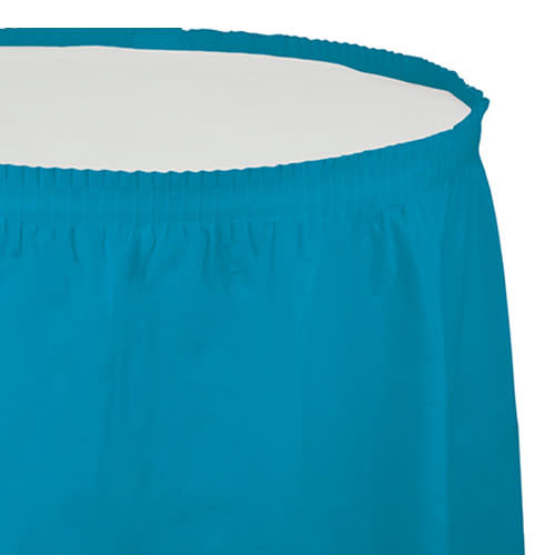 Creative Converting Turquoise - Tableskirt, 14' Plastic