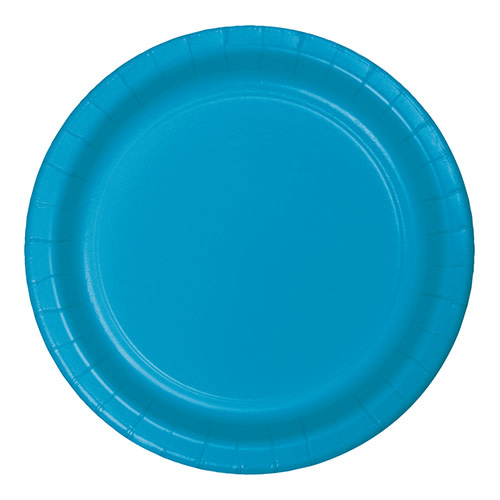 Creative Converting Turquoise - Plates, 9" Round Paper 24ct