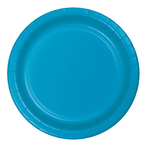 Creative Converting Turquoise - Plates, 10" Round Paper 24ct