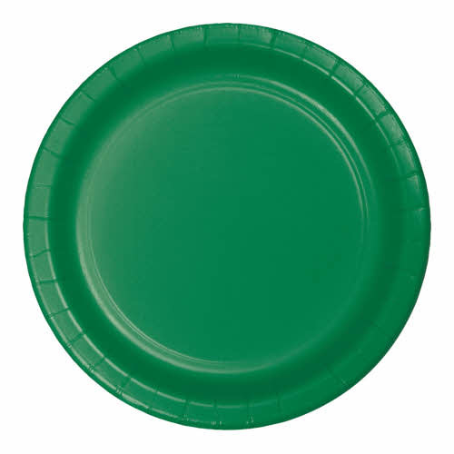 Creative Converting Emerald Green - Plates, 9" Round Paper 24ct