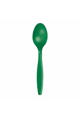 Creative Converting Emerald Green - Plastic Spoons 24ct