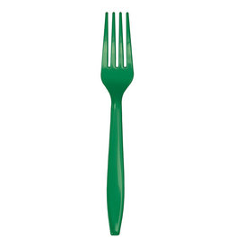 Creative Converting Emerald Green - Plastic Forks 24ct