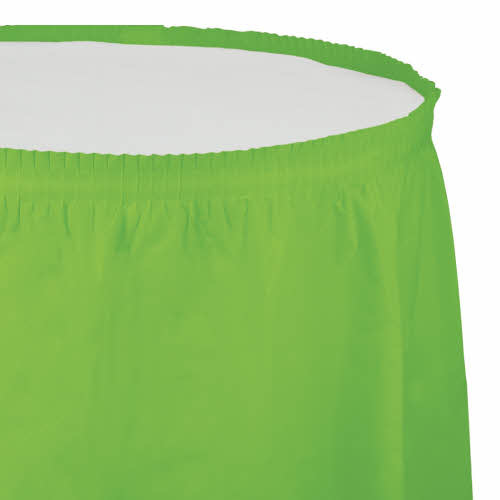 Creative Converting Fresh Lime - Tableskirt, 14' Plastic