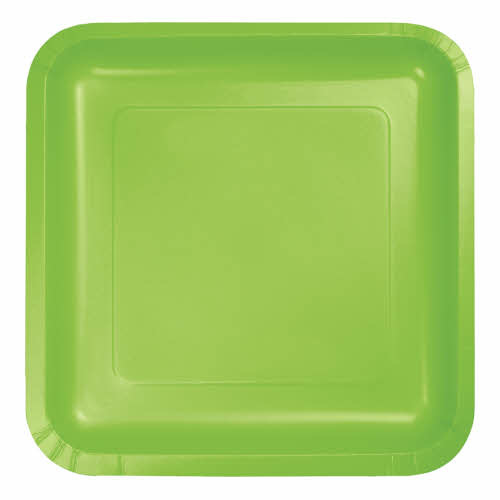 Creative Converting Fresh Lime - Plates, 7" Square Paper 18ct