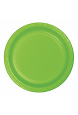 Creative Converting Fresh Lime - Plates, 7" Round Paper 24ct