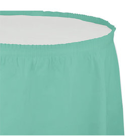 Creative Converting Fresh Mint - Tableskirt, 14' Plastic