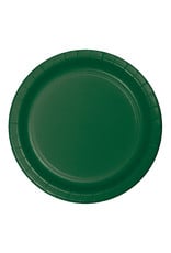 Creative Converting Hunter Green - Plates, 7" Round Paper 24ct