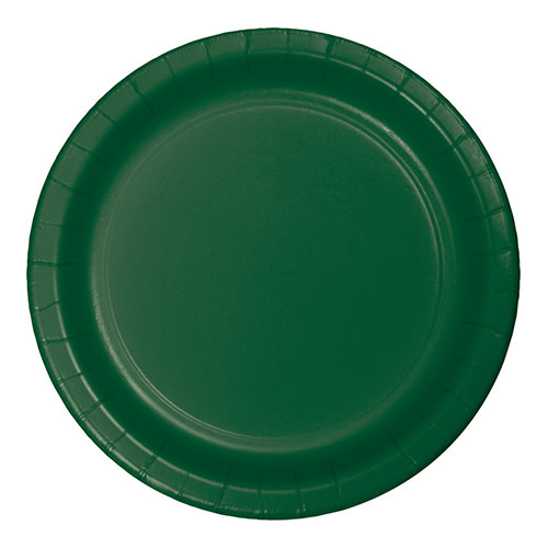 Creative Converting Hunter Green - Plates, 7" Round Paper 24ct