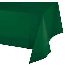 Creative Converting Hunter Green - Tablecover, 54x108 Plastic