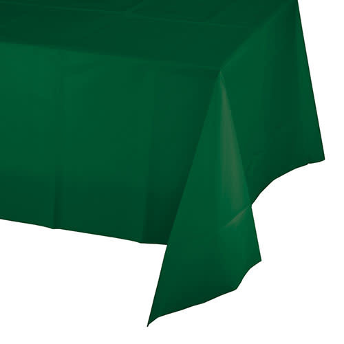 Creative Converting Hunter Green - Tablecover, 54x108 Plastic