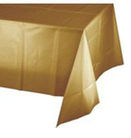 Creative Converting Glittering Gold - Tablecover, 54x108 Plastic