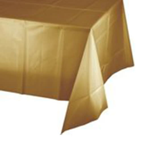 Creative Converting Glittering Gold - Tablecover, 54x108 Plastic