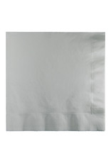 Creative Converting Shimmering Silver - Napkins, Luncheon 50ct