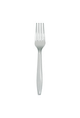 Creative Converting Shimmering Silver - Plastic Forks 24ct