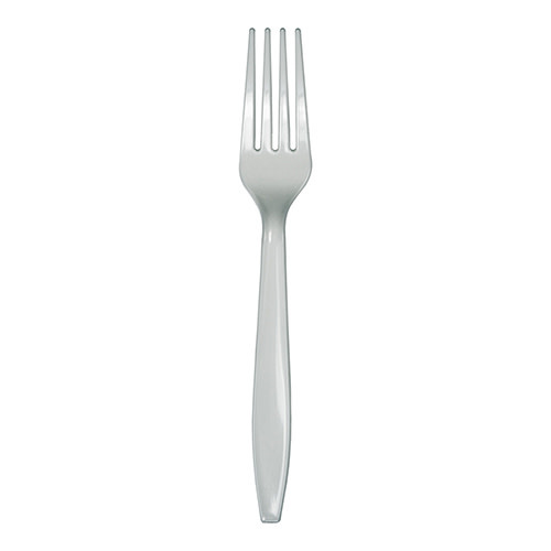 Creative Converting Shimmering Silver - Plastic Forks 24ct