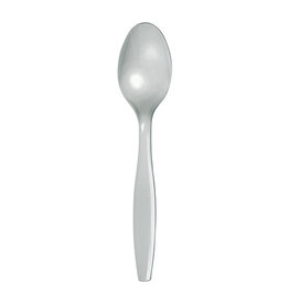 Creative Converting Shimmering Silver - Plastic Spoons 24ct