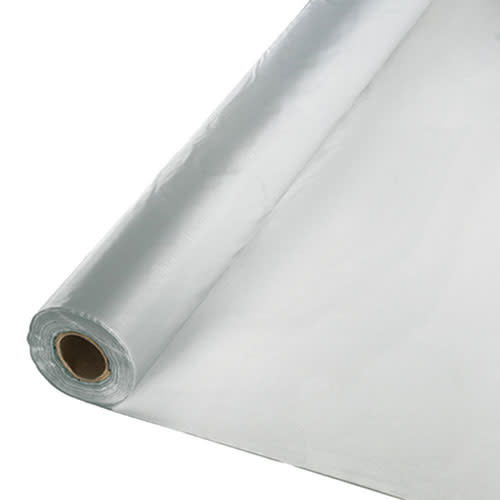 Creative Converting Shimmering Silver - Table Roll, 100' Plastic