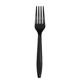 Creative Converting Black Velvet - Plastic Forks 24ct