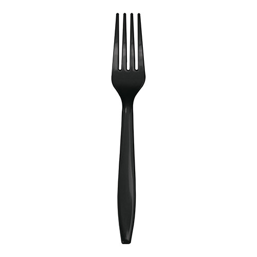 Creative Converting Black Velvet - Plastic Forks 24ct