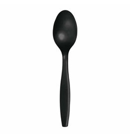 Creative Converting Black Velvet - Plastic Spoons 24ct