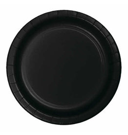 Creative Converting Black Velvet - Plates, 9" Round Paper 24ct