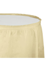 Creative Converting Ivory - Tableskirt, 14' Plastic