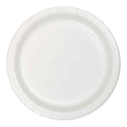 Creative Converting White - Plates, 9" Round Paper 24ct